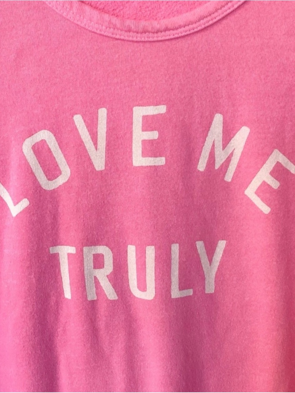 Sundry Pink Terry Pullover - Picture 2 of 4